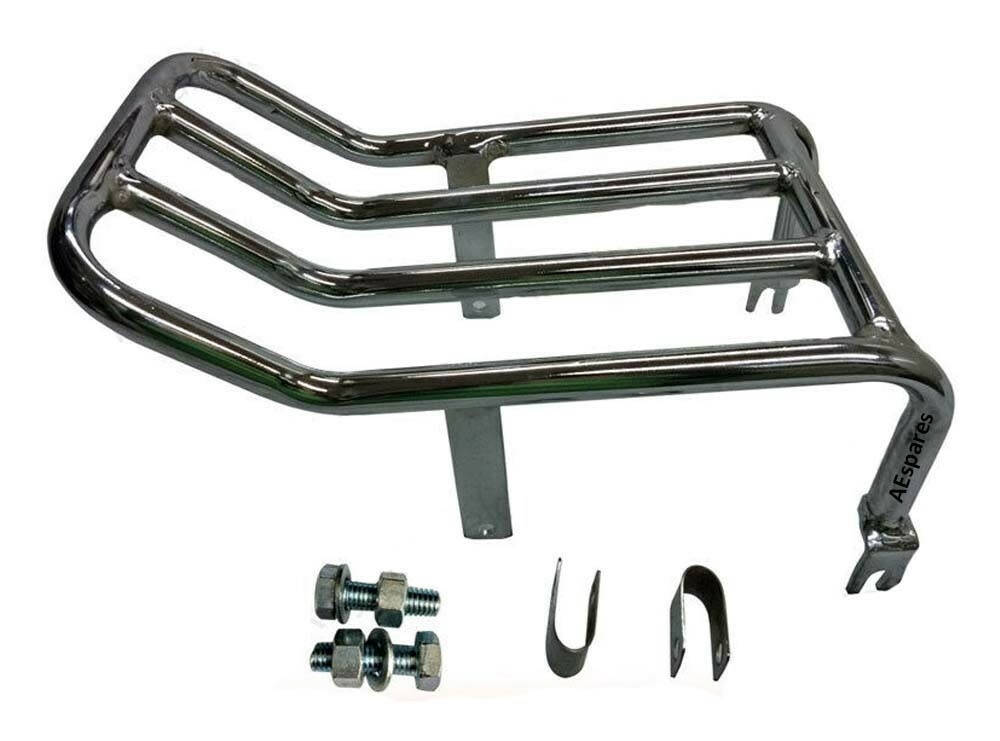 Heck Gepäck Rack Träger Schwarz Für Royal Enfield Neu