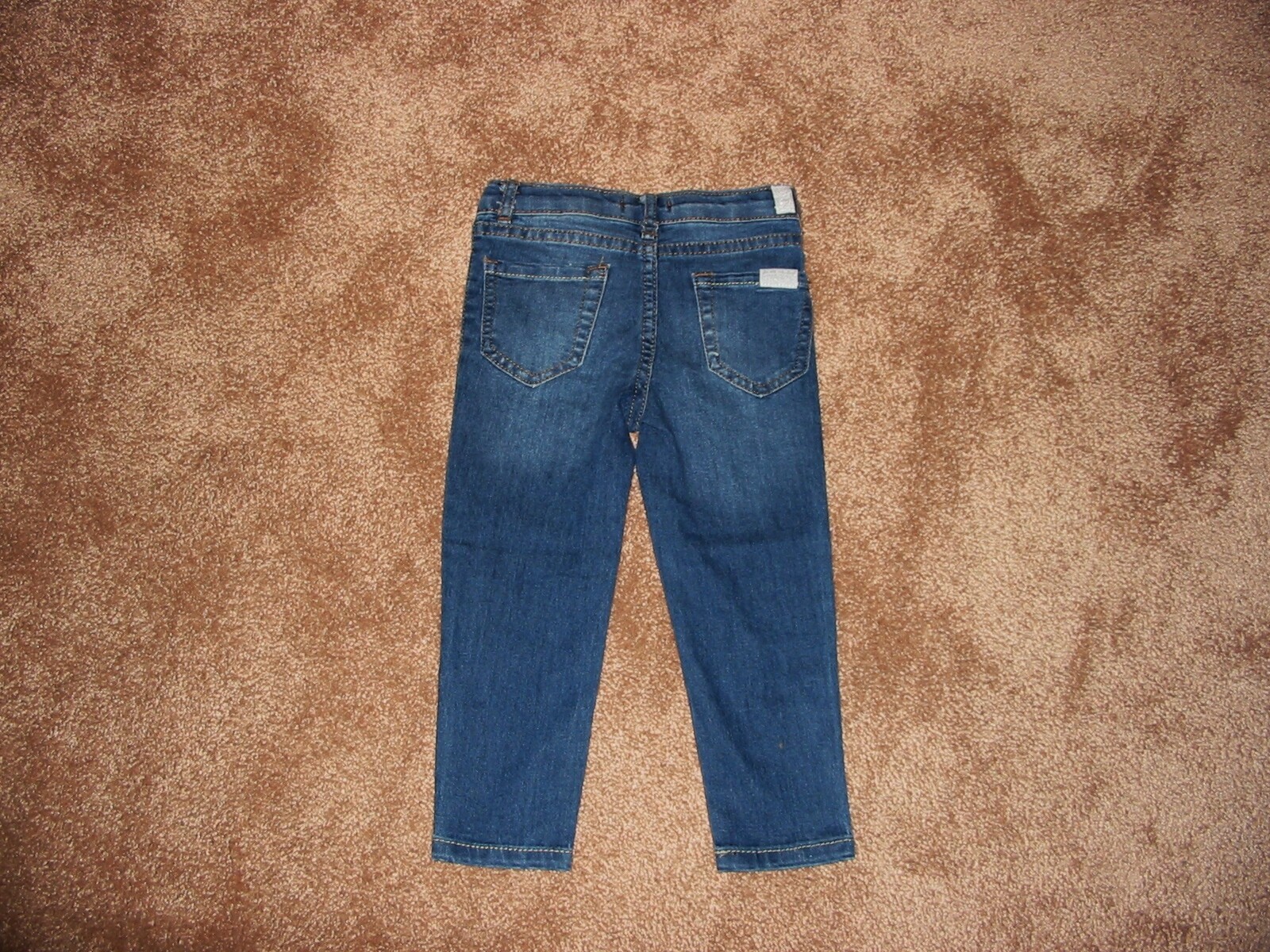 NWOT Girls Toddler 7 For All Mankind Distressed Straight Leg Jeans Med Blue  2T
