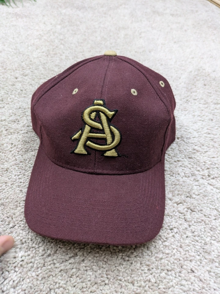 Arizona State Sun Devils Vintage Zephyr Wool Hat Cap Logo Fitted 7 1/2 90s Y2K - Image 2 of 4