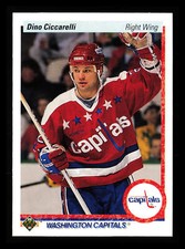 Dino Ciccarelli 1990-91 Upper Deck Hockey NHL #76a Washington Capitals