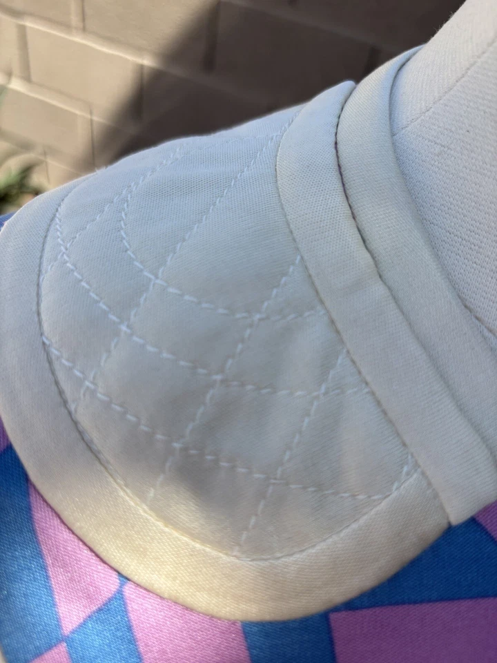 Blusa Top COLECCIÓN MARC JACOBS ROSA CON Azul Gráfico 100% SEDA talla 4 $1K RARA Foto 4 de 4