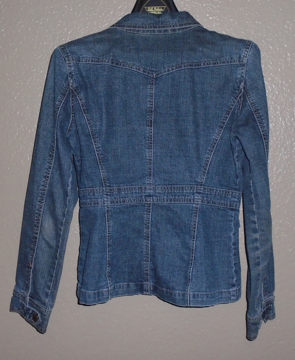 ジャケット・アウター 90s DKNY front zip black denim jacket 3b79f7fae53bb8fbc8e2f0d4bd2dc5