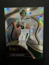 2023 Panini Select Football Club Level Silver Prizm Aaron Rodgers #300 Jets