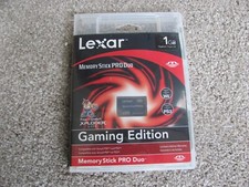 Brand New Lexar 1GB Memory Stick PRO Duo Gaming Edition MSDP1GB-40-481