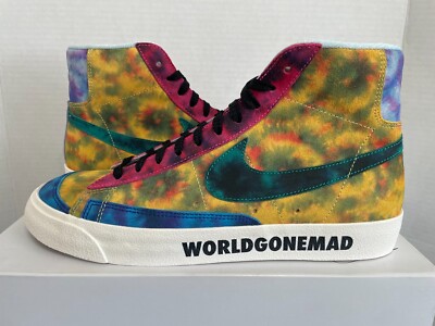 Tie Dye Nike Blazer Nike Blazer Mid 77 Vintage Men's Size US White Blue Tie  Dye Shoes CZ7874-600