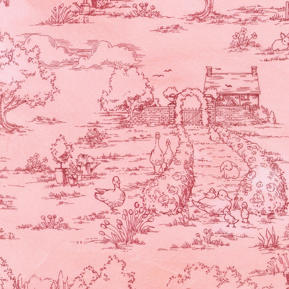 Robert Kaufman ABYD-21655-122 CAMELLIA Briar Hill Bunny Lane Wishwell