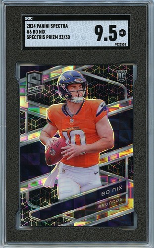 Bo Nix [Spectris] #6 2024 Panini Spectra card