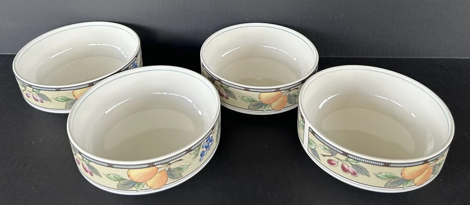 Mikasa Garden Harvest CAC29 Stackable Soup Bowls 6 1/4" Set of 4 - Image 2 of 4