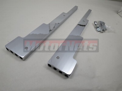 Chrome Billet Aluminum Linear Spark Plugs Wire Separator Loom Divider Smooth SBC