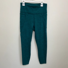 Joy Lab Ankle Cropped Leggings Size Small Dark Green Yoga Athletic Activewear