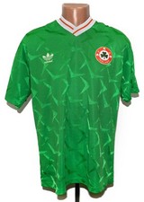 IRELAND NATIONAL TEAM 1990/1992 HOME FOOTBALL SHIRT ADIDAS SIZE L ADULT