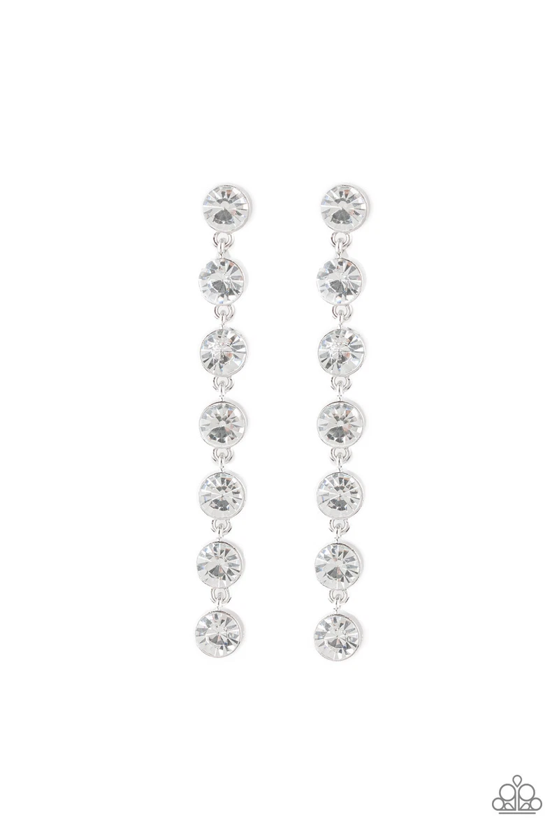 Dazzling debonair black post on sale earring