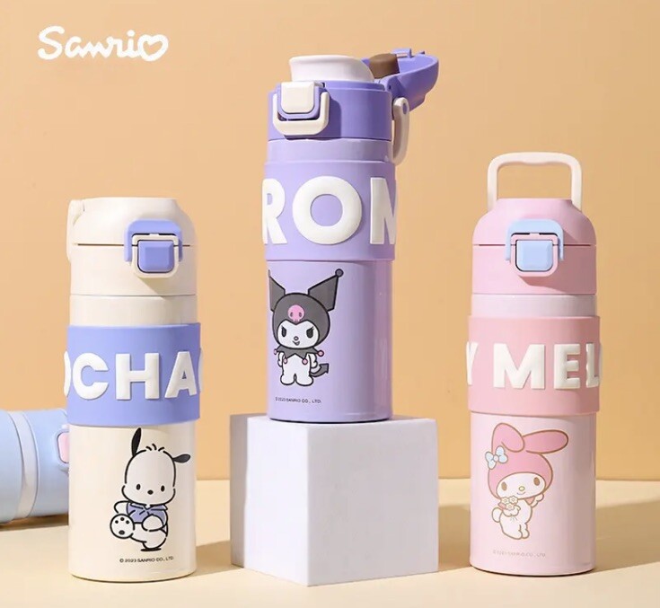 Sanrio Kuromi Stainless Steel Tumbler Hot Cold Thermal Insulated