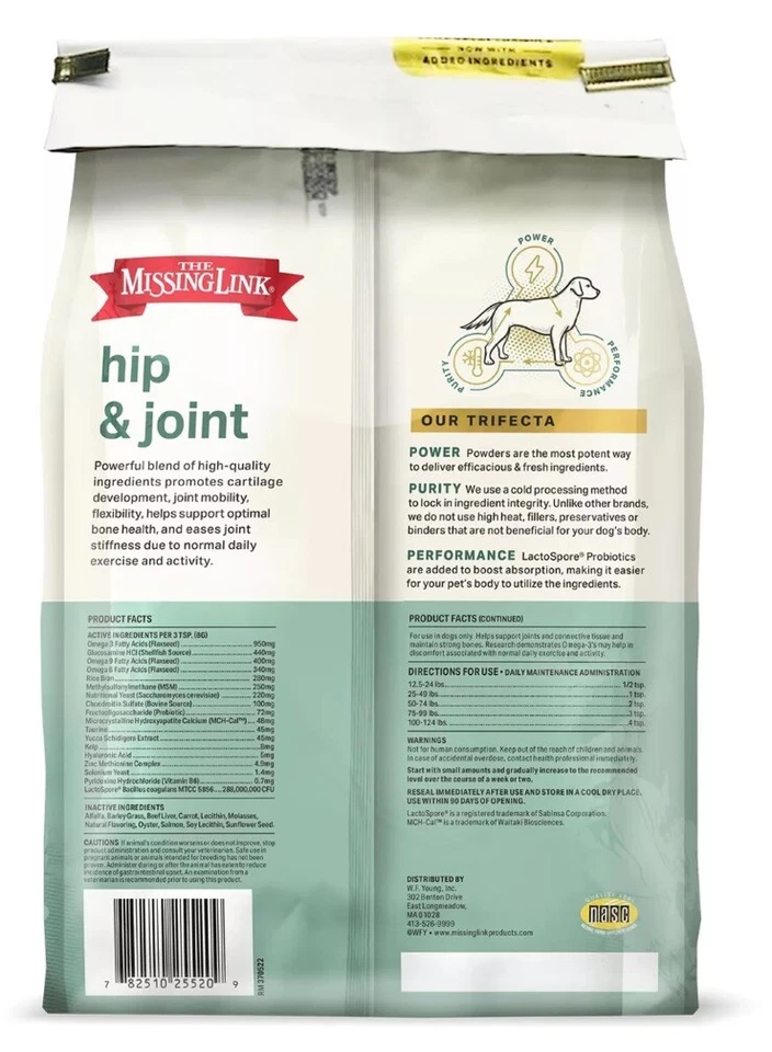 The Missing Link Original Hips & Joints Powder, All-Natural Veterinarian Formula - Image 4 of 4
