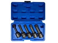 Satra Schraubenausdreher Links Ausdreher 8-17 Mm 1/2 Zoll Aufnahme 5 Tlg. In Box