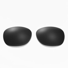 Walleva Black Polarized Replacement Lens For Ray-Ban Wayfarer RB2132 55mm width