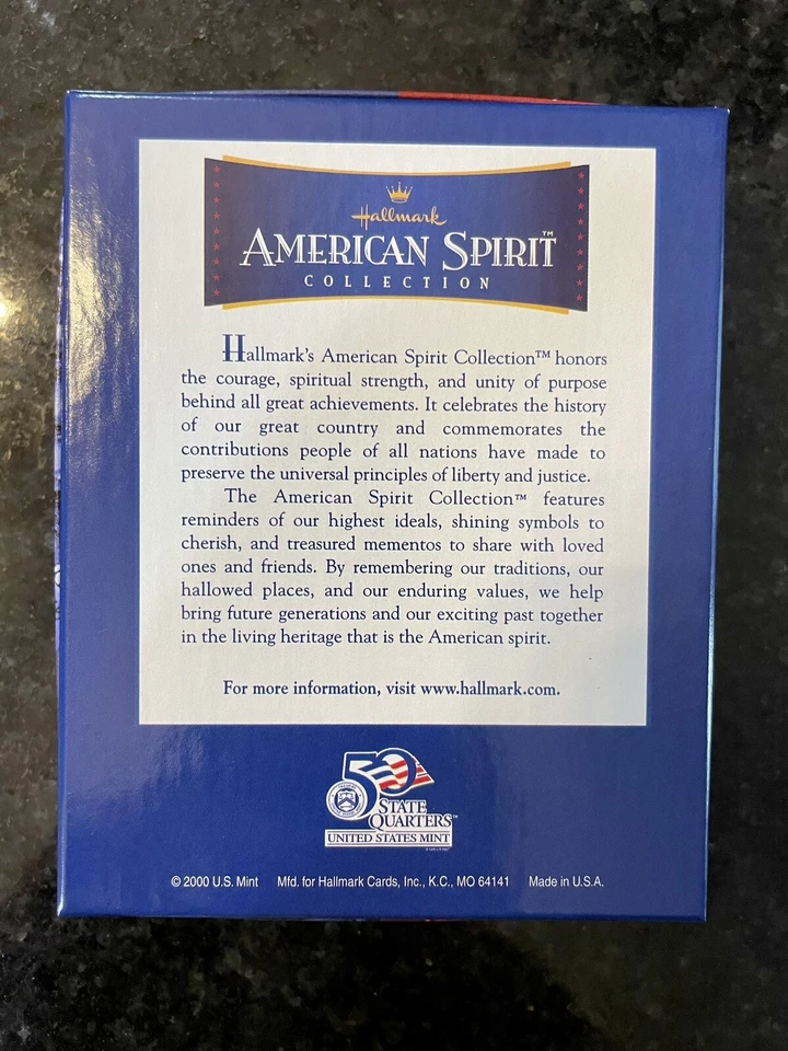 HALLMARK LIMITED ED. VERMONT STATE QUARTER W/PEWTER LEAF CLUSTER #6412/19500 - Image 4 of 4