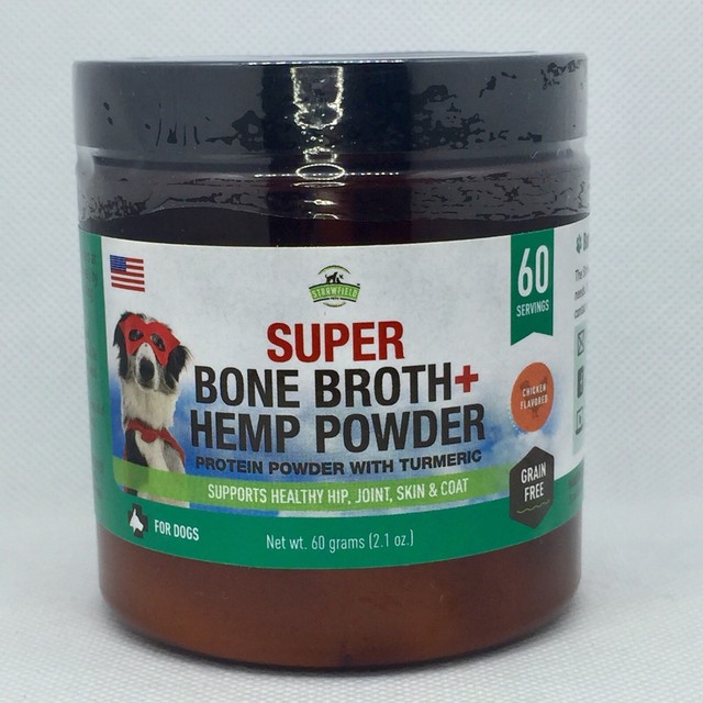 Powdered Bone Broth for Dogs Dog Food Topper Organic Turmeric Joint