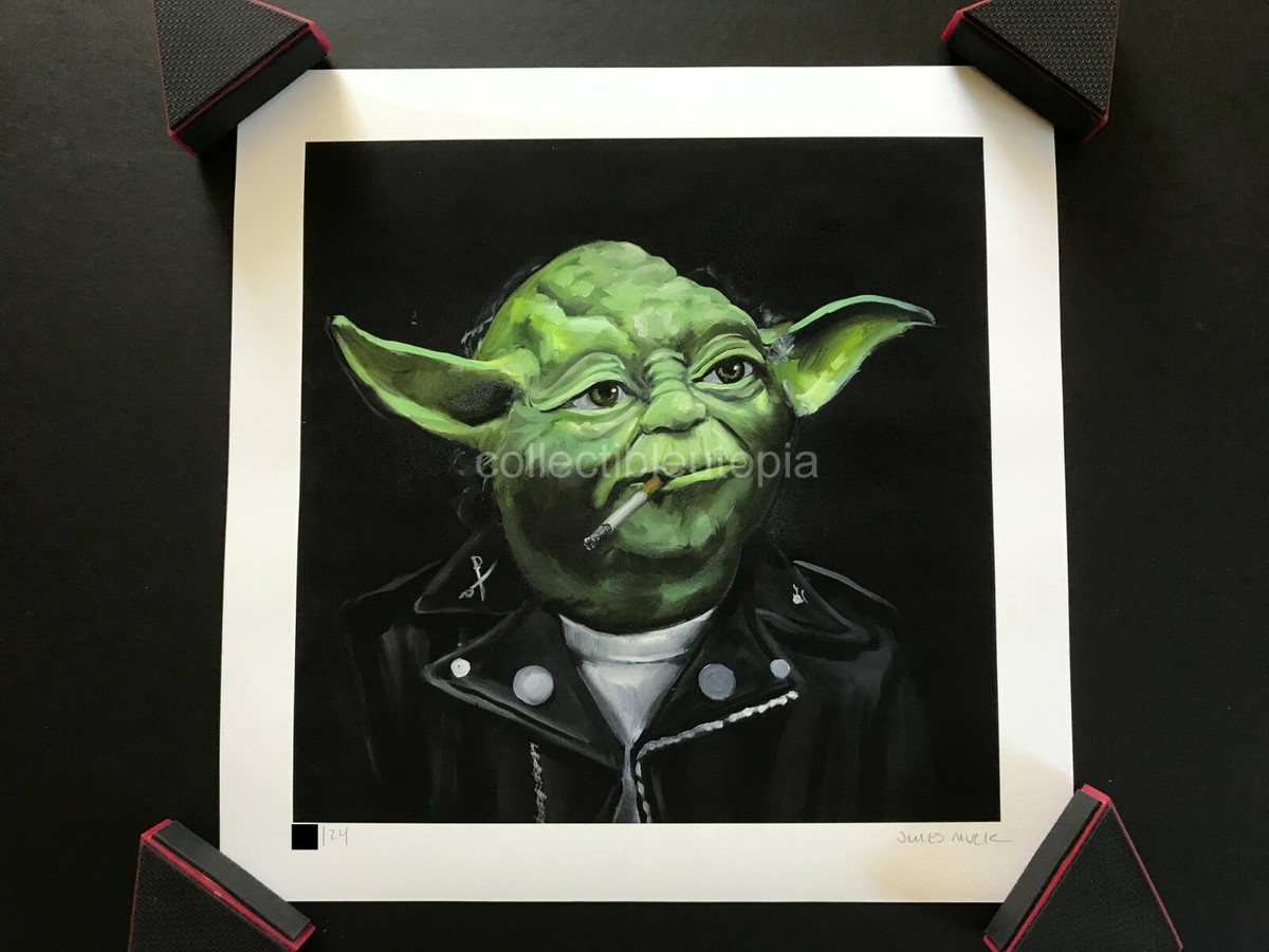 graffiti art スターウォーズ　ヨーダ(手描き)美品 Jules Muck Star Wars Yoda 