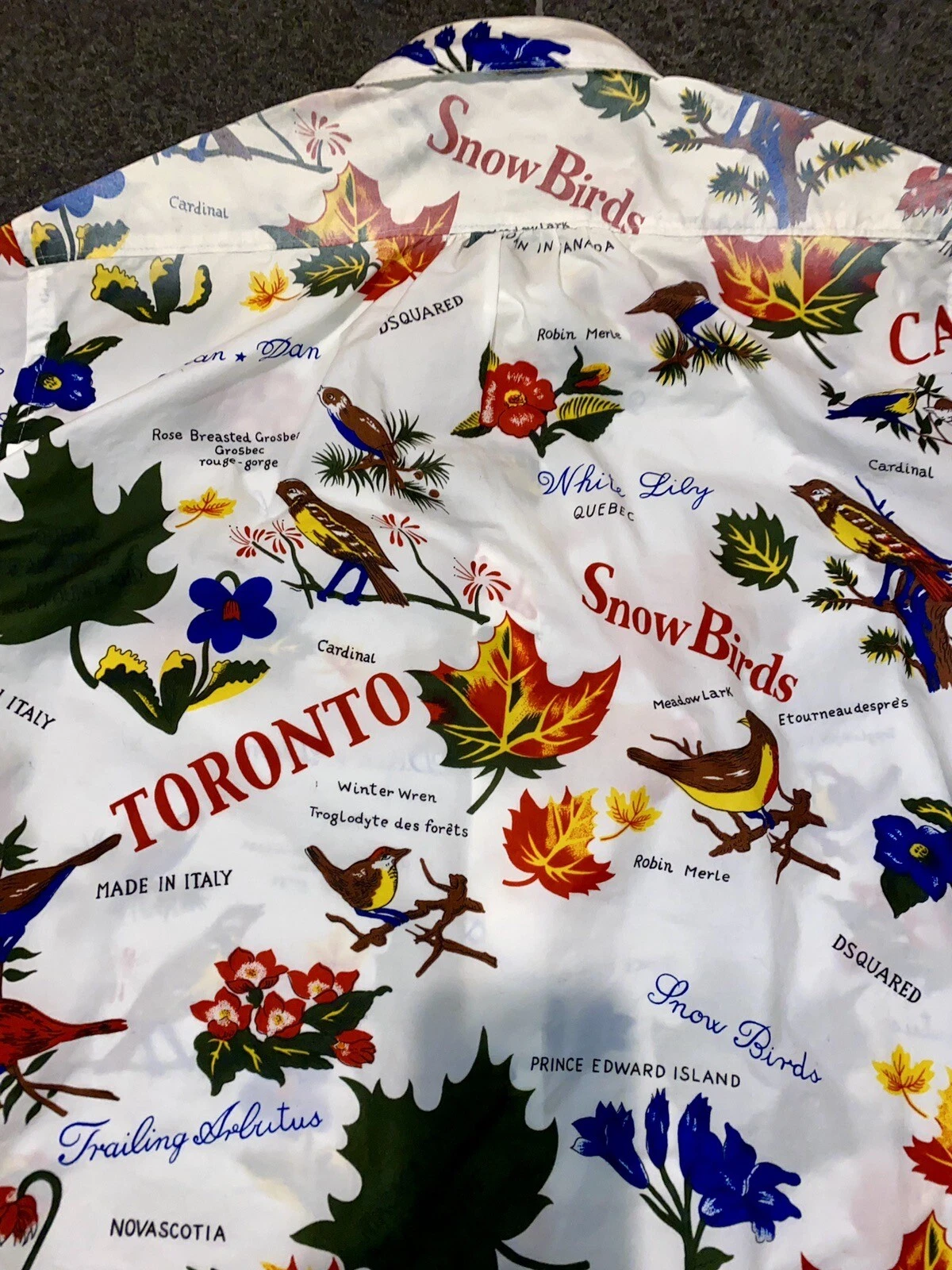 DSQUARED2 F W 2005 SNOW BIRDS 50 FEDE GIGOLO CAMICIA TEMPO LIBERO CAMICIA CAMICIA ABITO