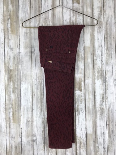 DL1961 EMMA Legging Skinny Legging Jeans MINX Leopard Red Wash 27 $198 - Picture 3 of 8