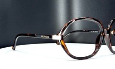 VTG TOMMY HILFIGER Tortoise Brown Womens Geometric Eyeglasses FRAMES ONLY