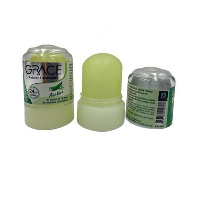 3 Pack Grace Natural Deodorant Aloe Vera 24 HR Protection 50 Gram