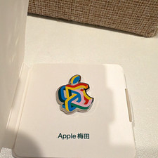 Apple Multicolor Logo Sticker/Decal on White Backing Card, White Multicolor