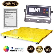 New 2'x2' Floor scale 24" x 24" pallet scale 5000 lbs Yellow Color