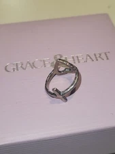 Grace & Heart Cross & Heart Ring Unsure Of Size. Fits Petite Fingers. Size 5?