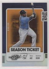 2021 Panini Contenders Season Ticket Optic Orange Prizm 15/49 Nelson Cruz 04br