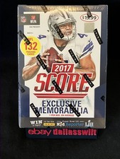 2017 Score NFL Football Blaster Box w/Exclusive Memorabilia Card- New Sealed 👑