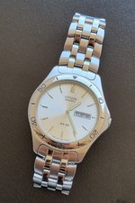 Orologio vintage Citizen WR 100 5500-K06932 - silver sunburst dial 1995