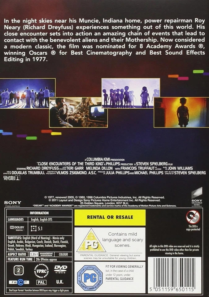 Close Encounters Of The Third Kind (DVD) Richard Dreyfuss Teri Garr (UK IMPORT) - Image 3 of 3