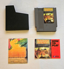 Dungeon Magic: Sword of the Elements (NES) Cart, Poster Map, Sleeve & Manual