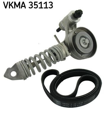 V-Ribbed Belt Set SKF VKMA 35113 Fits Opel Suzuki Vauxhall Agila Astra Astra H