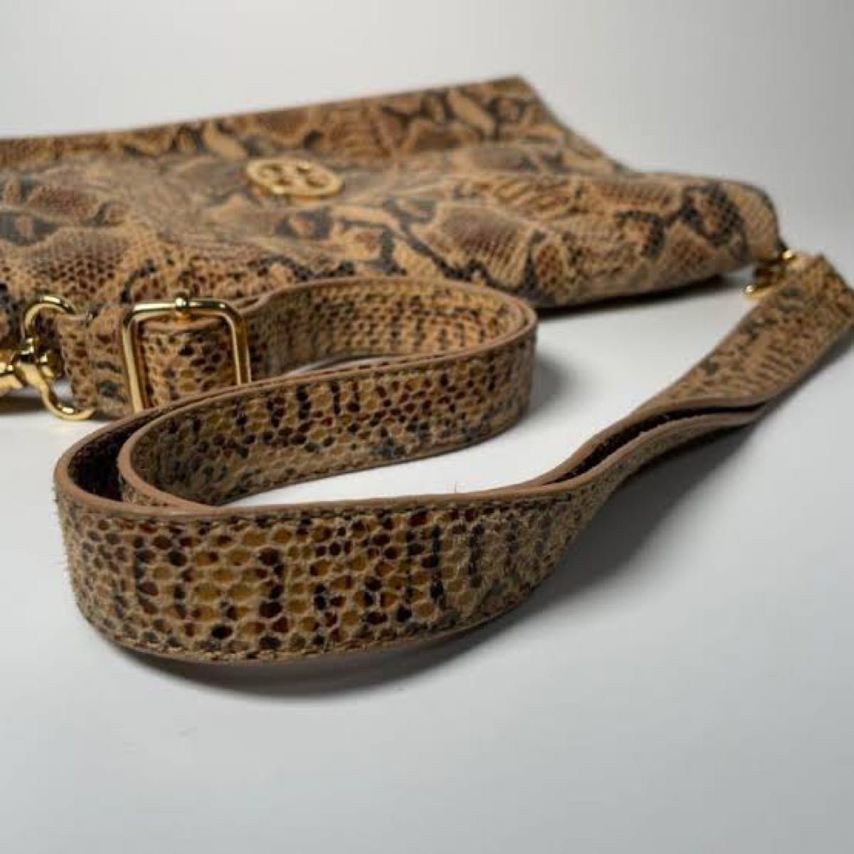 Rare Tory Burch Python Pattern 2WAY Adjustable Sh… - image 11