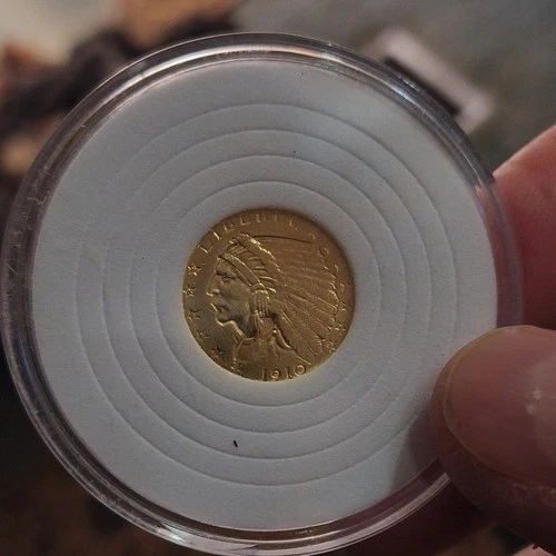 1910 Indian Head $2.50 Gold Quarter Eagle US Coin Pre-1933