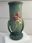 Roseville Zephyr Lily Vase 133-8 Green