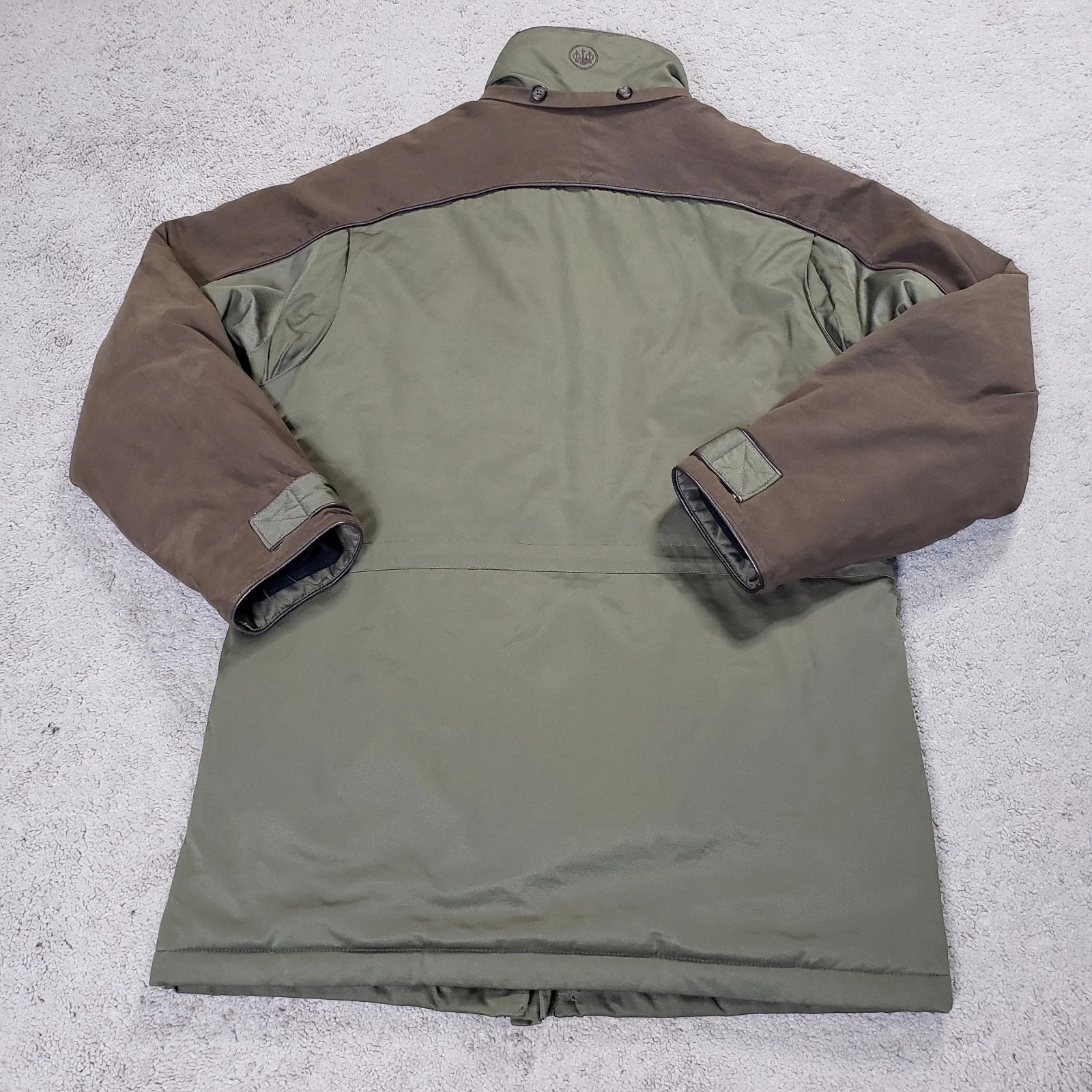 Beretta Coat Men M Green Brown Hunting Shooting Utility Jacket Pockets Lined - product detail image 3
