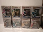 Funko Pop! Games Pokémon Eeveelutions Lot of 8 Vinyl Figures w/ Box Protectors