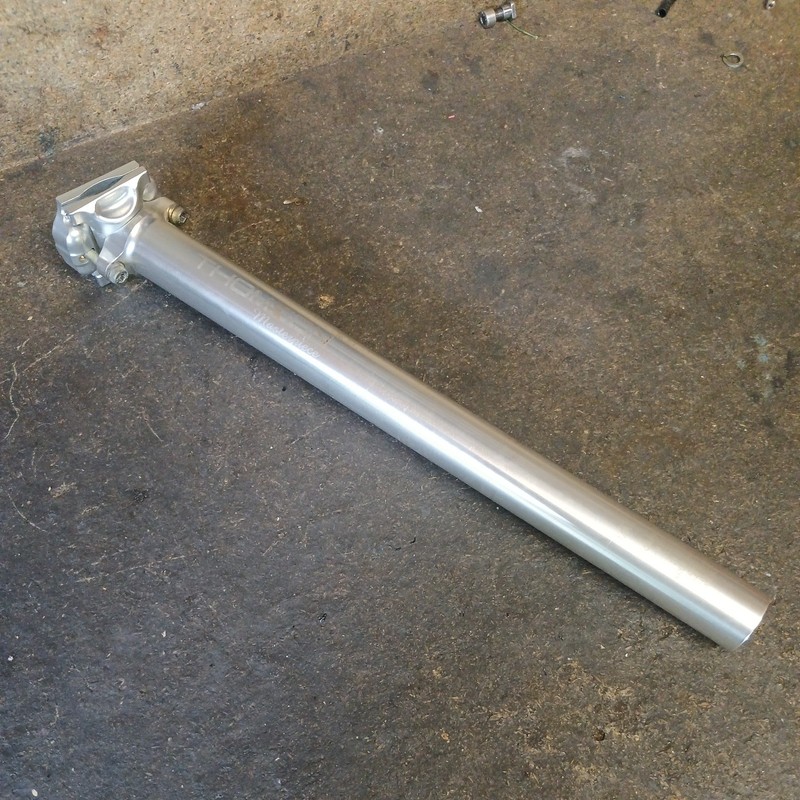 Thomson Masterpiece Inline Seatpost - 27.2mm x 330mm uncut, silver, 195g
