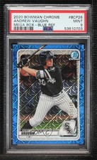 2020 Bowman Mega Box Blue Mojo Refractor 87/150 Andrew Vaughn PSA 9 MINT 0cc9