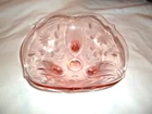 Stunning Elegant Pink footed Depression Glass 9" x 4"
