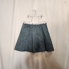 CHRISTOPHER  BANKS CJ BANKS Y2k Blue Denim Multi Panel Pleated Skirt Women 20W