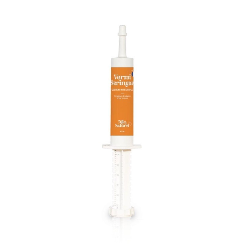 Vermi Seringue chevaux parasites intestinaux soin écurie tube 60ml