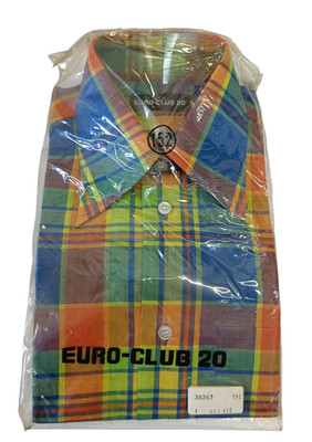 Euro Club 20 Jungen Hemd Gr. 152 Freizeit Oberteil Kariertet Baumwollmix OVP