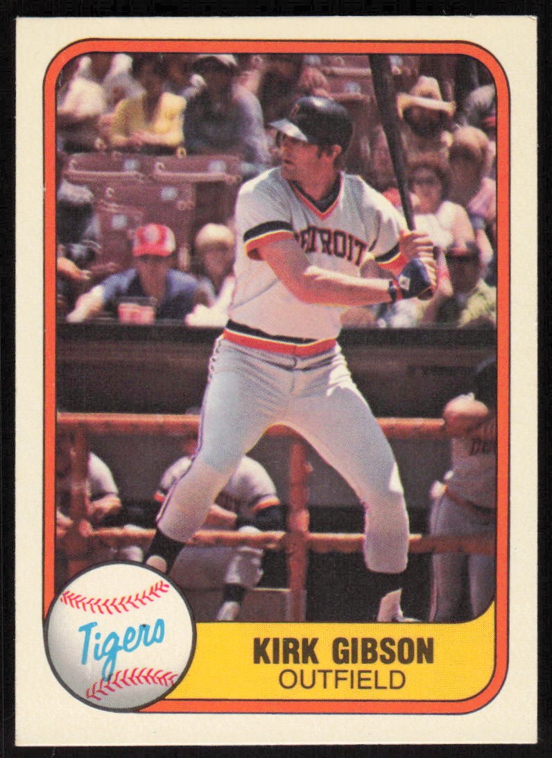 1981 Fleer #481 Kirk Gibson RC
