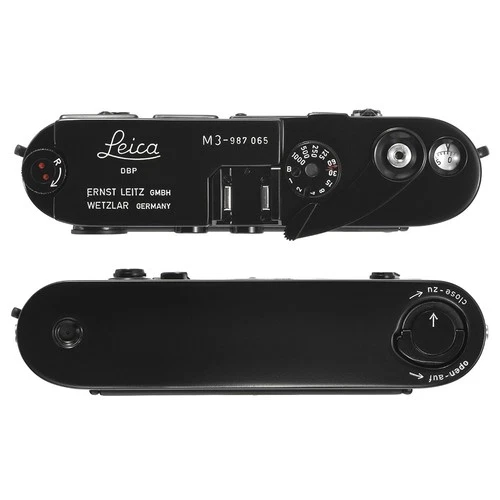 LEICA M3 ELC BIG M RANGEFINDER FILM CAMERA REPAINTED SEMI GLOSSY BLACK / CLA'd