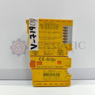New Beckhoff EL2904 EtherCAT Terminal, 4-channel digital output, 24 V DC, V#719B
